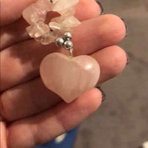 Heart shaped puka shell necklace